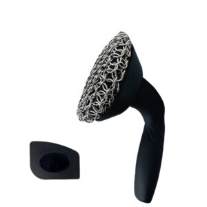 Dutch Oven Chef: Chain Mail Scrubber met Ergonomisch Handvat