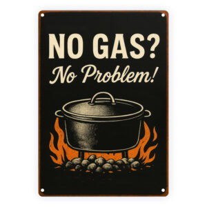 Decoratiebord: No gas? No problem!