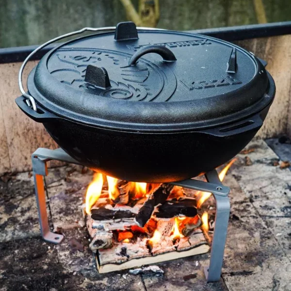 Gietijzeren Kazan 6L aluminium deksel schuimspaan voor plov, 40 cm, pollepel voor plov, 40 cm Oezbekistan kookpan WOK Plov