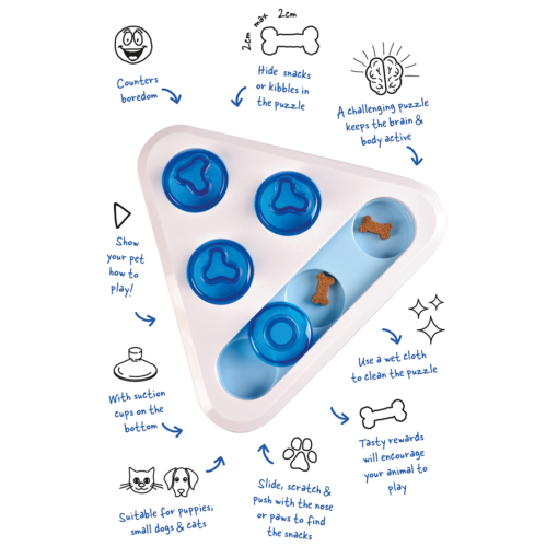 Alternative view of Driehoekige Snackzoek Puzzel voor Honden en Katten